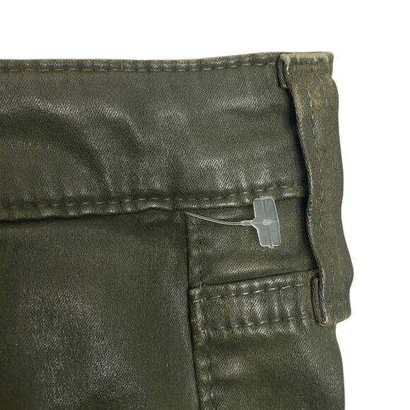 AG Adriano Goldschmied Jeans Womens 27 Green Legging Ankle Faux Leather Pants - Picture 10 of 15